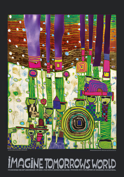 Immagina il mondo di domani (versione verde) da Friedensreich Hundertwasser